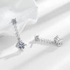 Silver Dangle Earrings for Women Sparkling Cubic Zirconia Drop Earrings Bridal Wedding Engagement Jewelry Gift - Image 3