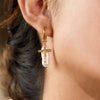 Elegant Water Drop Imitation Pearl Pendant Long Earrings With Star Heart Jewelry Accessory For Womens - Image 2