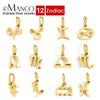 12 Zodiac Signs Pendant Charms Stainless Steel Constellation Necklace Birthday Gift - Image 1