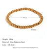Gold Plated Silver Color Elastic Beads Bracelets Bangles For Woman Stainless Steel Beaded Chain Bracelet - Image 12