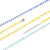 1pc Stainless Steel Necklace Multicolor Round Glass Beaded Chain Necklace For Women Party Club Collar Choker Necklace Jewelry - Image 5