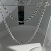 Silver 5/6/8MM 16-30 Inches Rope Chain Necklace For Men Women Punk Wedding Party Gifts Jewelry - Image 5
