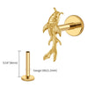 Titanium Koi Fish Cartilage Earring Tiny Tragus Stud Helix Conch Flatback Piercing 16G Animal Body Jewelry - Image 18