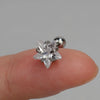 1PC Stainless Steel Mini Zircon Star Cartilage Piercing Stud Earring For Women Helix Tragus Earring Women's Body Jewelry - Image 7
