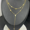 Lucky Cute CZ Star Eye Hand Chai Charm Lariat Y Necklace Amulet Judaism Sign of Life Gold Color Women Jewelry - Image 2