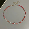 Seed Bead Choker Necklace with Imitation Pearl Details in Multiple Styles - Image 5