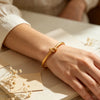 Minimalist Gold Plated Knot Cuff Bangle Bracelets For Women Stainless Steel Jewelry For Female - Image 5