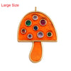 Rainbow Sun Happy Face Round Lemon Mushroom Charm Pendant, Gold Plated Zircon Necklace Bracelet Handmade Jewelry - Image 8