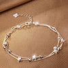Niche Design Star Chain Tassel Bracelet for Women Fantasy Blue Crystal Beads Elastic Rope Bracelet Friend Jewelry Gifts - Image 8