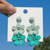Bohemia Sweet Colorful Raffia Layered Flower Earrings for Women Girls Summer Handmade Rattan Knit Drop Earrings Holiday Jewelry - Image 13