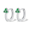 Women's Earrings Gold Plated Stainless Steel Round Hoop Earrings Rainbow Crystal Zirconia Flowers Earrings Piercing Jewelry - Image 9