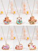 1Pc Cute Kids Capybara Shaker Pendant Necklace Quicksand Sequins Star Charm Necklace for Girls, Friendship Jewelry Set - Image 6
