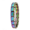 Women's Jewelry 9mm Width Itanlian Elastic Charm Bracelet Stainless Steel Bangle ST - Image 29