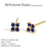Dainty Flower Stainless Steel Butterfly Stud Earrings for Women Cartilage Ear Ring Cute Zircon Gold Color Clover Jewelry - Image 17