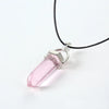 Hexagonal Column Quartz Necklaces Turquoises Pink Crystal Pendent Necklace For Women Chain Stone Choker Jewelry - Image 14