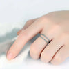 Simple Retro Silver Jewelry Thread Double Open Female Cannabis Opening Rings - Image 4