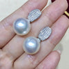 CZ Imitation Pearl Earrings for Women Silver Color Temperament Elegant Lady Earrings Wedding Party Jewelry - Image 2