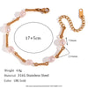 Elegant Style Stainless Steel Freshwater Pearl Bracelets Gold Plated Party Wedding Women Hand Jewelry - Image 11