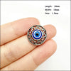 Palm Oval Flower Connectors Antique Silver Plated Blue Resin Eyes For Bracelets Charms Making Jewelry Hcjbab - Image 12