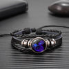 12 Zodiac Signs Constellation Charm Luminous Bracelet for Men Multilayer Weave Leather Bracelet Bangle Jewelry Gifts - Image 7