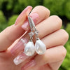 Women Drop Earrings Imitation Pearl Aesthetic Party Wedding Lady Accessories Elegant Jewelry Inlaid Shining CZ - Image 4
