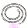 Stainless Steel Cuban Figaro and Wheat Link Necklace in 5 mm or 7 mm Widths - Image 4