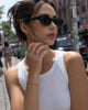 La. Muses Three Green Zircon Stainless Steel Women's Ring Pvd Gold Plated Daily Jewelry Accessories Gift - Image 2
