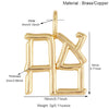 2pcs/lot Hebrew Life Love Star Colorful Shell Charm Pendant, Gold Plated Jewelry Necklace Bracelet Accessories - Image 35
