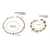 Boho Colorful Crystal Chain Necklace Bracelet for Men Creative Adjustable Link Couple Jewelry Set - Image 5