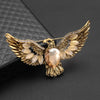Retro Zircon Inlaid Eagle Brooch Charm Women's Brooch Jewelry Accessories Party Gift - Image 2