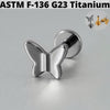 1PC Moon Titanium Cartilage Earrings Stud 16G Internally Threaded Helix Heart Ear Tragus Piercing Body Jewelry - Image 31