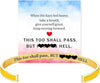This Too Shall Pass Mantra Cuff Bracelet But Hell Hidden Message Engraved Bangle Inspirational Encouragement Gift for Women Men - Image 7