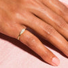 Dainty Stacking Ring with Clear Stone Accents in Gold-Tone - Image 9