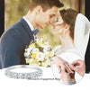 Iris Ring Lace Band Silver Half Eternity Stackable Ring for Women Engagement Retro Gift - Image 4