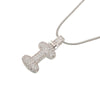 Silver Color Bubble Initial Letters Necklaces 26 Letters Pendants Necklaces for Women Brass CZ Jewelry - Image 7
