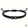 Handmade A-Z 26 Letter Heart Bracelet Woven Baided Rope Women Men Initials Name Adjustable Bangle Couple Lover Friends Jewelry - Image 17
