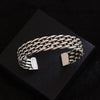 Weave Twist Geometric Wide Cuff Bracelet For Women Couples Ethnic Simple Personality Vintage Party Jewelry Gifts - Image 3