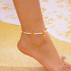 Simple Cute Flowers Anklet for Women Summer Colorful Seed Beaded Bracelet On The Leg Beach Party Foot Jewelry - Image 6