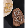 Removable Minimalist Stainless Steel Heart Love Hollow Hoop Earrings Anti Allergic Gold Color Jewelry - Image 4
