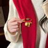 Horse Year Zodiac Brooch Pendant Gold Wishes Sand-plated Ornaments Chinese Style Safety Lucky Pins Pregnant Women - Image 1