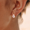 Round Heart Water Drop Oval Zircon Stud Earrings For Women Gold Plated Stainless Steel Earrings Jewelry - Image 3