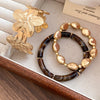 Square-Spliced Bead Bangle with Elastic Cord and Multiple Designs - Image 9
