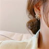 Sparking Snowflake Earrings For Women Shiny Zircon Imitation Pearl Firework Earring Christmas Year Party Jewelry - Image 5