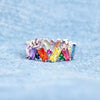 Irregualr Design Colorful CZ Women Rings Gold Color/Silver Color Geometric CZ Rainbow Rings Jewelry - Image 6