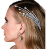Stonefans Luxury Trendy Charm Sparkling Cubic Zirconia Bridal Hair Comb Wedding Women Girls CZ Jewelry Hair Accessories