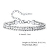 Charms Tennis Bracelet for Women, Cubic Zirconia Chain Bracelet Adjustable,Stainless Steel Miami Link CZ Bangle Gift - Image 10