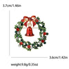 Christmas Rhinestone Wreath Brooches for Women Unisex Enamel Bell Pin Office Party Friend Gifts Accessories - Image 13