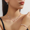 Simple Wave Style Jewelry Sets for Women Chocker Necklace Earrings Bridal Wedding Party Jewelry Sets - Image 11
