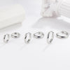 10pcs Small Hoop Earrings Women Men Gold Silver Color Stainles Steel Round Earrings Circle - Image 4