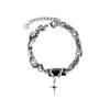 Men Bracelet Retro Black Zircon Star Chain Women Stainless Steel Punk Bracelets on Hand Unisex Jewelry Couple Accessories - Image 6